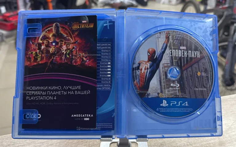 Приставка Sony Диск для PS4 Человек паук