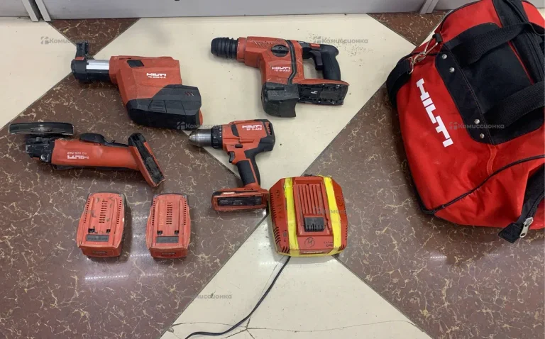 набор hilti шурик+ушм+перфоратор+пылесос