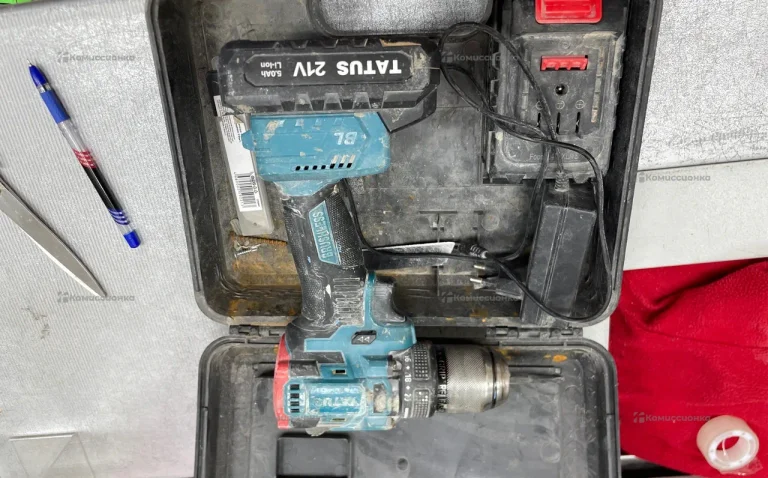 Tatus Аккумуляторная дрель шуруповерт 55N M