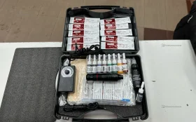 Купить Тоту машинка черная кейс иглы краска кожа б/у , в Красноярск Цена:2290рублей