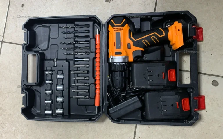 шуруповерт оранжевый 21в