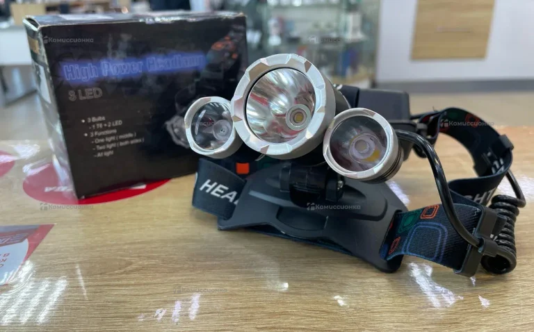 Фонарик налобный GLANZEN