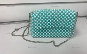 Купить Сумка женская из бусин бирюзовая б/у , в Казань Цена:2500рублей