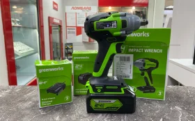 Купить Аккумуляторный гайковерт Greenworks GD24IW400 б/у , в Санкт-Петербург Цена:8900рублей