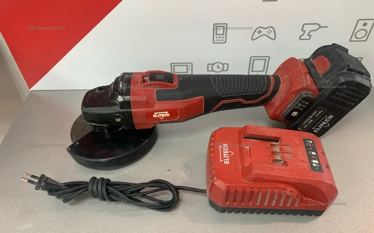 УШМ аккумуляторная ELITECH МШУ 18БЛ