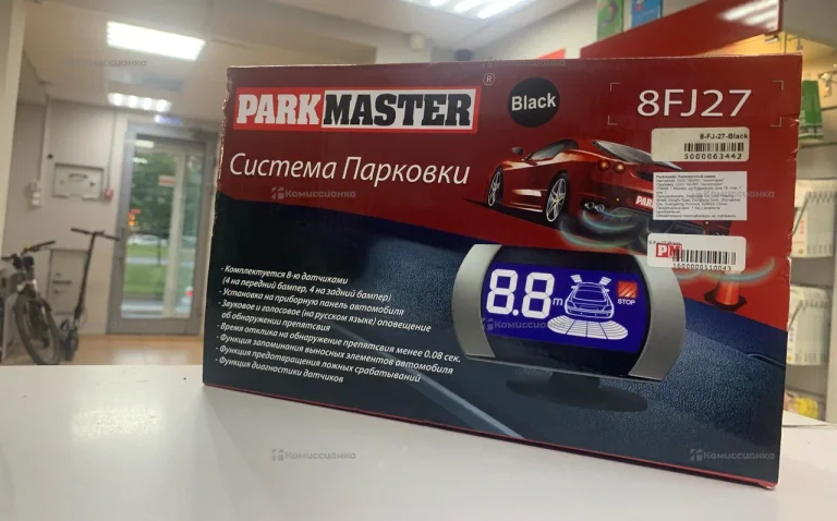 Парктроник на автомобиль 8 датчиков 8FJ27 черный
