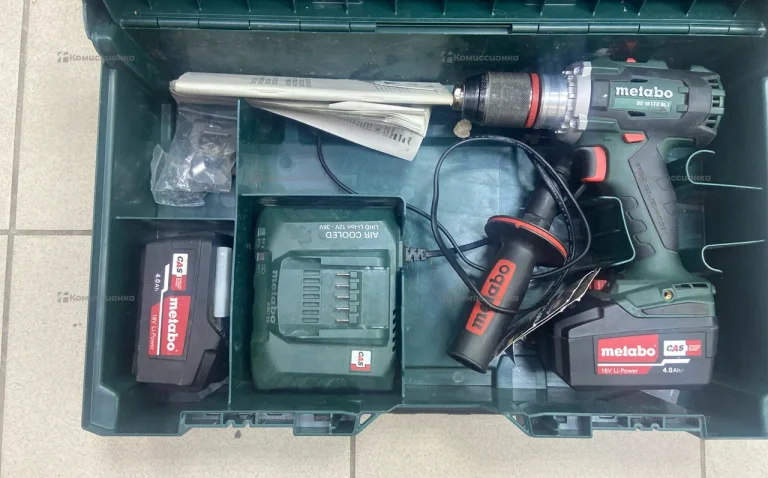 Дрель-шуруповерт metabo BS 18 LTX BL I 4.0Ah x2
