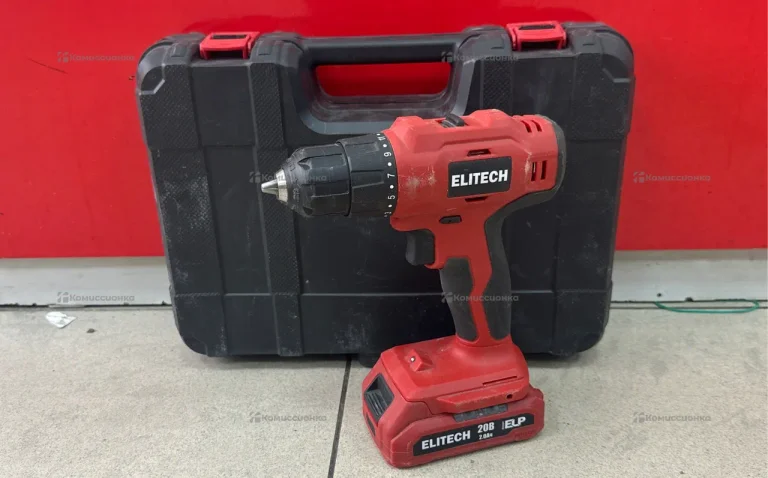 аккумуляторный шуруповерт elitech да 20-2СЛ