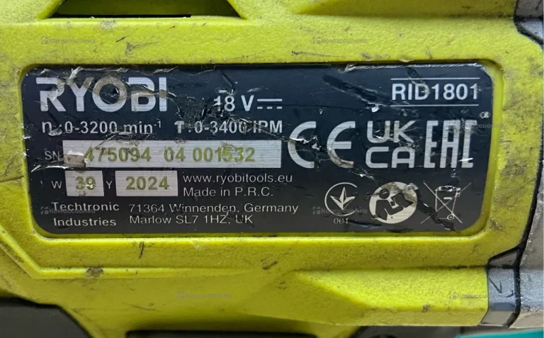 Винтоверт Ryobi RID1801M-0