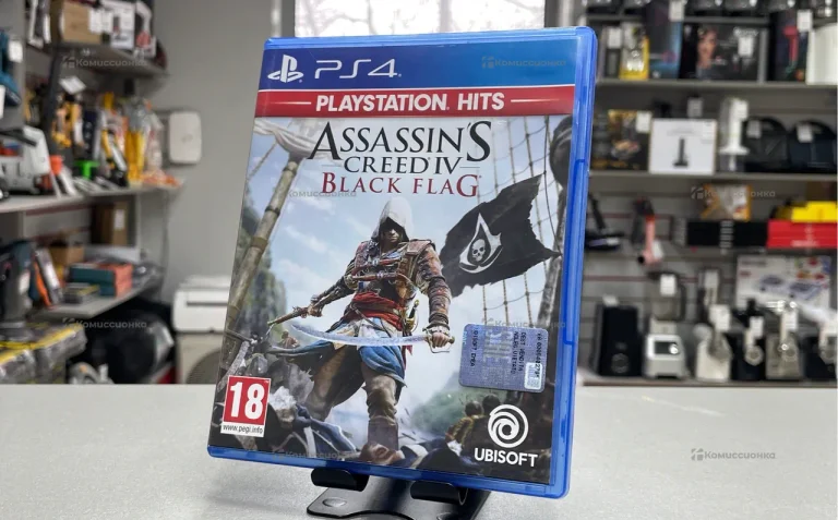 PS4 диск Assassins creed lV Black FlaG