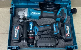 Набор 2в1 УШМ АКБ + ШУРУповерТ МАКІТА