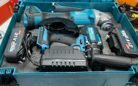 Набор Makita 2в1 (УШМ/Шуруповерт)21V 4Ah