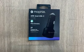 Автомобильное Зарядное Устройство Mophie USB C + USB C 60W