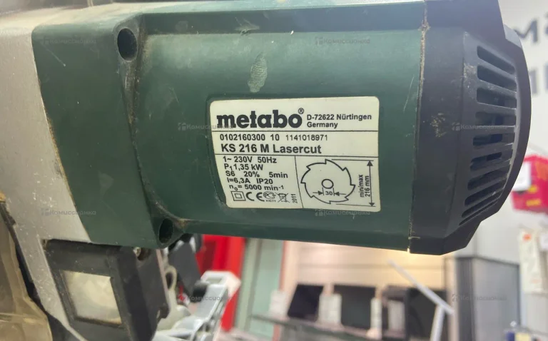 Торцовочная пила metabo KS 216 M Lasercut