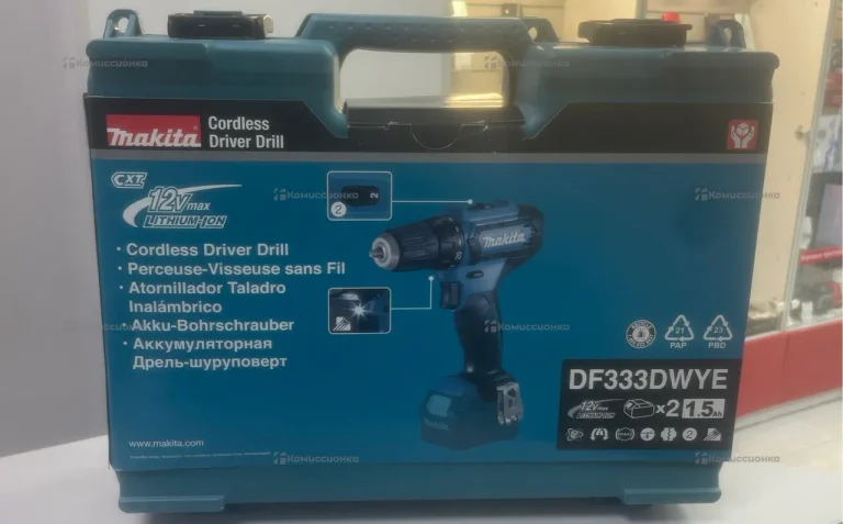 Дрель-шуруповерт Makita DF333DWYE оригинал