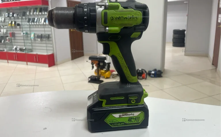 Ударный Аккумуляторный Шуруповерт GreenWorks DD407