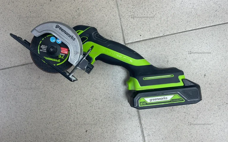 Аккумуляторная УШМ Greenworks GD24UCS