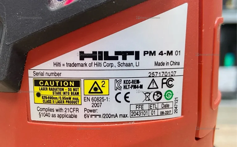 Лазерный уровень HILTY PM 4-M