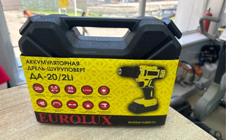 Дрель-шуруповерт аккумуляторная Eurolux ДА-20/2Li