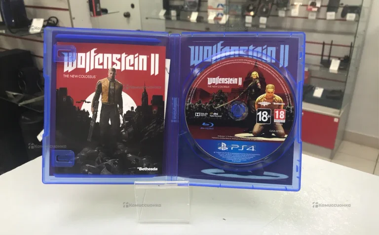 Sony PlayStation диск wolfenstein 2