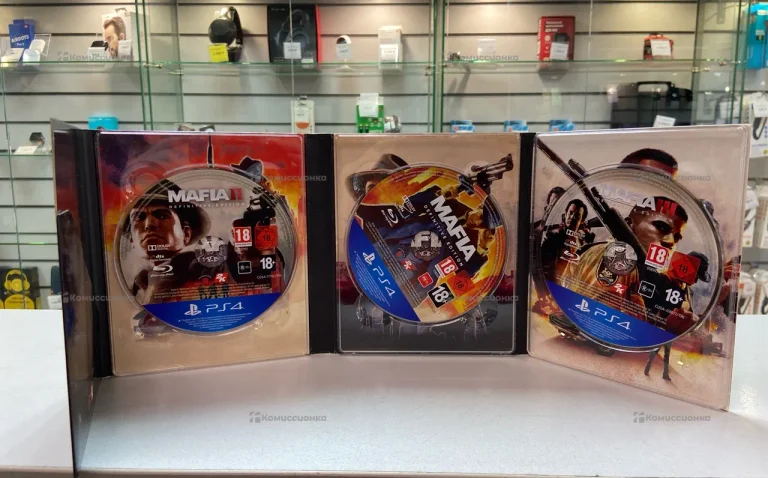Sony PlayStation  диск PS4 Mafia Trilogy