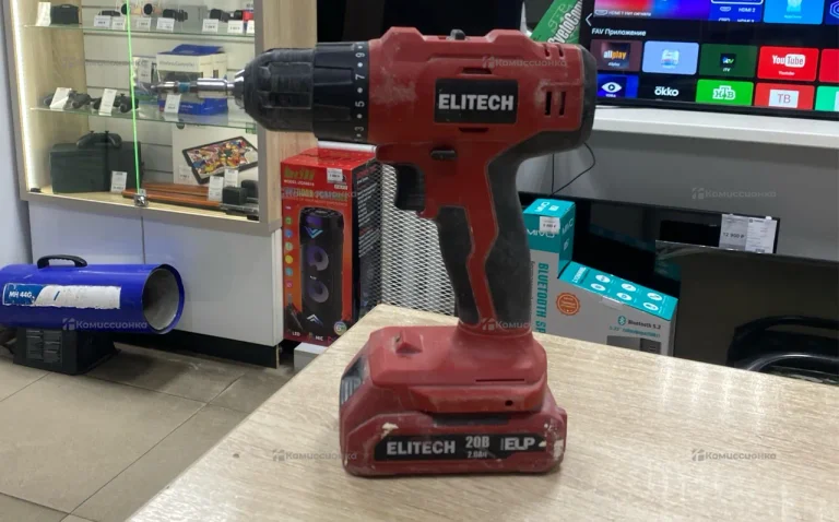 Дрель-шуруповерт ELITECH ДА 20-2СЛ