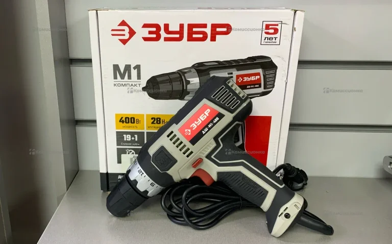 Дрель шуруповерт Зубр ДШ-М1-400
