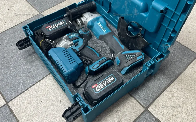 makita 2 в1 ушм аккамуляторная и гайковерт