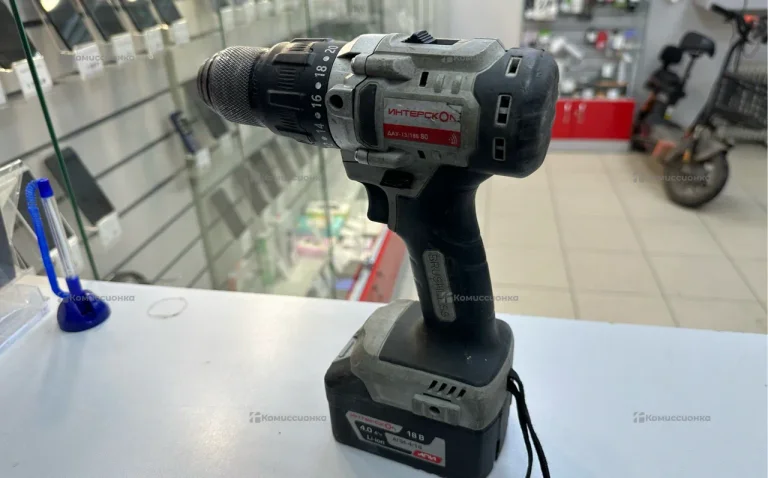 Аккумуляторная ударная дрель-шуруповерт Интерскол