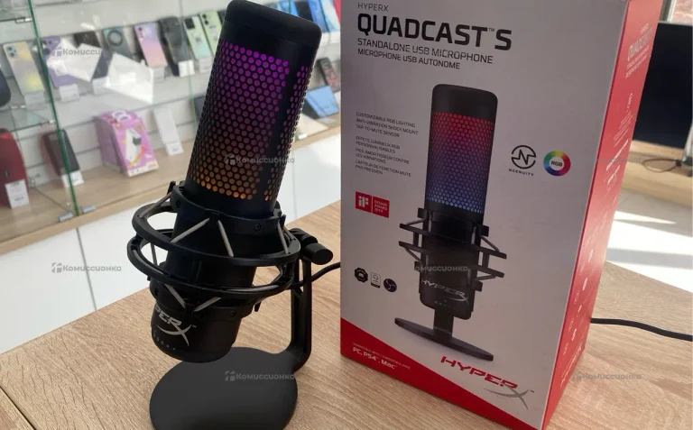 Игровой микрофон hyperx quadcast s