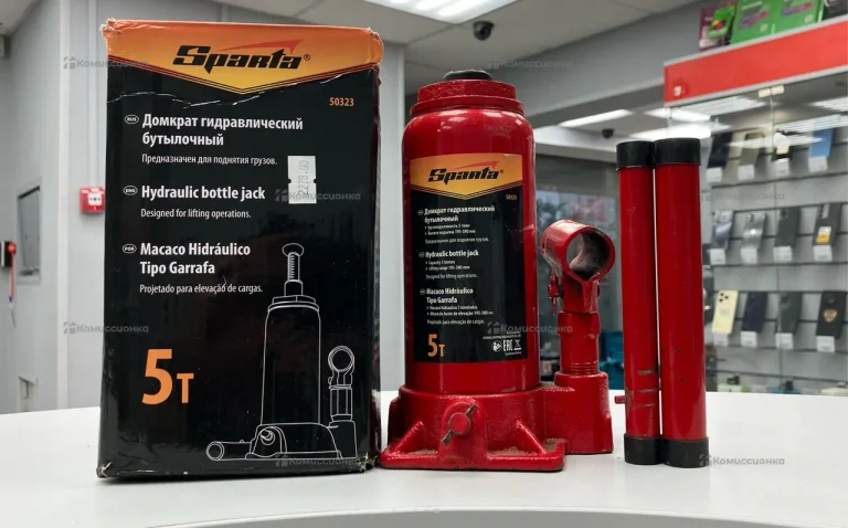 Домкрат гидравлический бутылочный Sparta 5 тонн