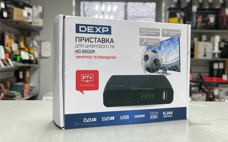 Цифровая ТВ приставка  DEXP HD8000P