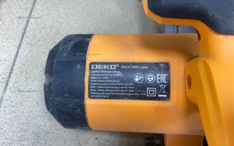 Дисковая пила Deko DKCS1900 Laser