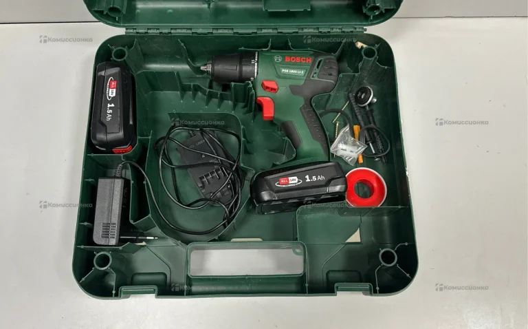 Дрель-шуруповерт Bosch PSR 1800 LI-2 1.5Ah x1 Case
