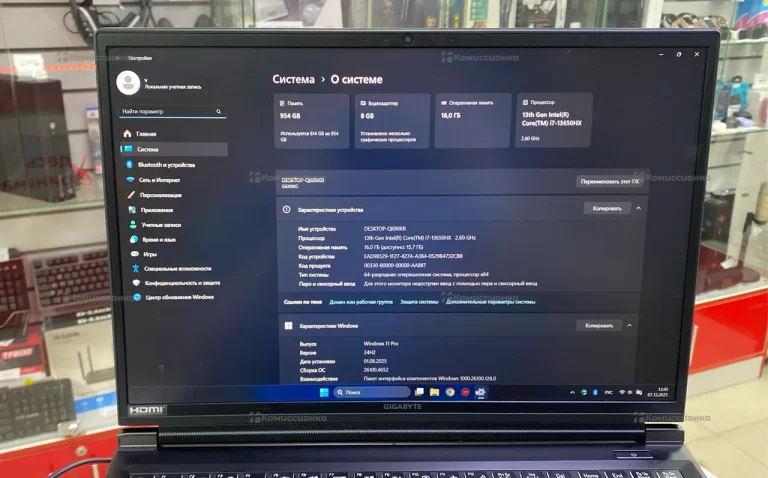 Ноутбук  GIGABYTE G5