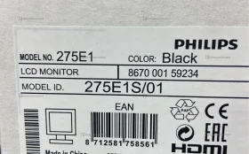 Монитор Philips Монитор Philips 275E 2k 75hz