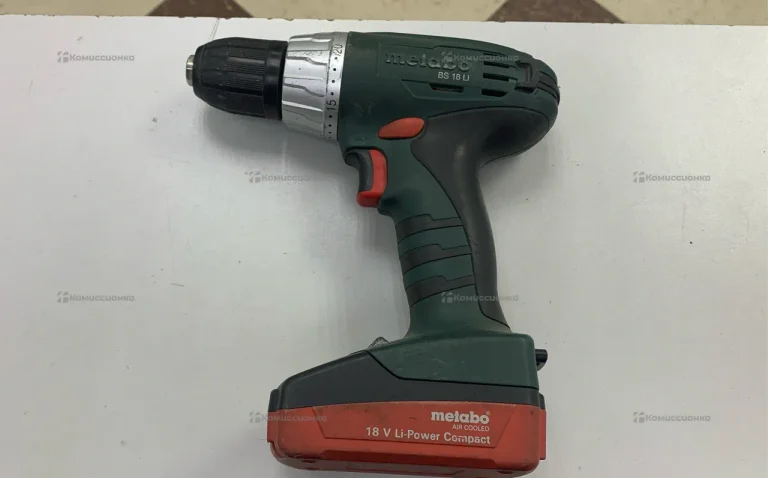 Дрель-шуруповерт metabo BS 18 Li 2009 1.3Ah x2 Cas