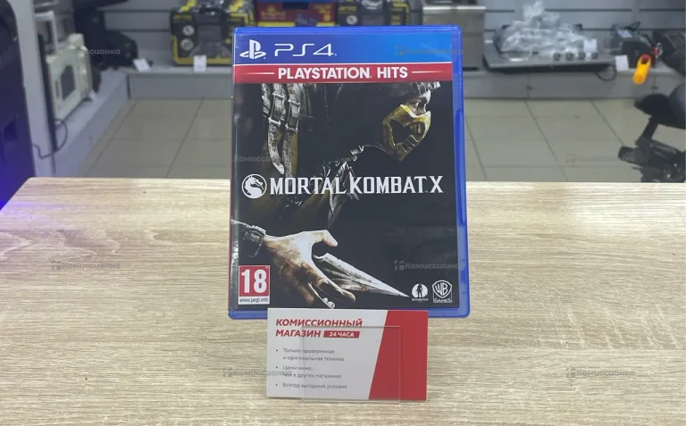 PS4 диск. mortal kombat X