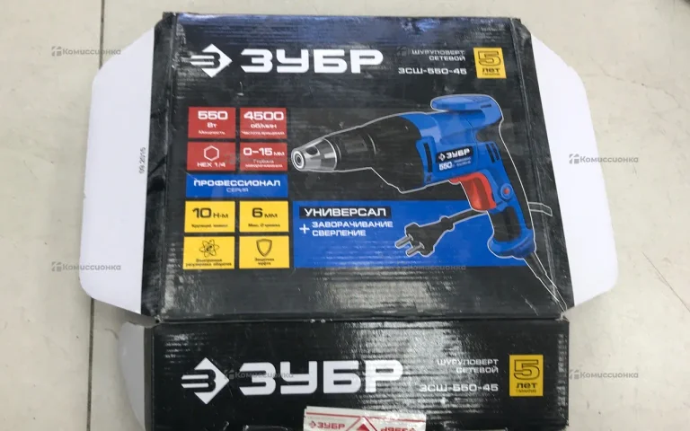 Сетевой шуруповерт ЗУБР ЗСШ-550-45