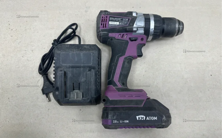 Дрель-шуруповерт КМ атом CID-184BL
