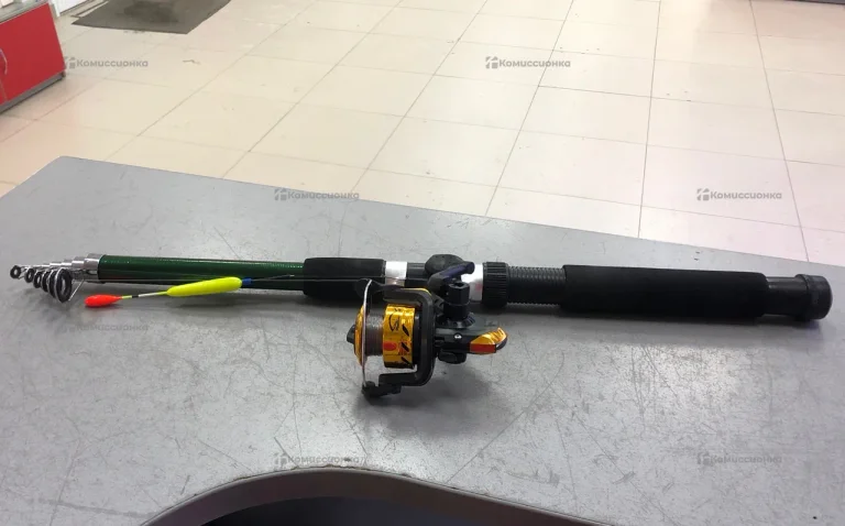 Удочка зеленая 3м с катушкой
