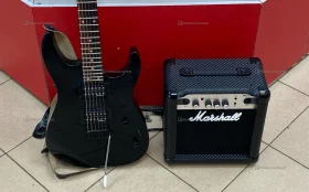 Гитара Jackson и комбоусилитель Marshall