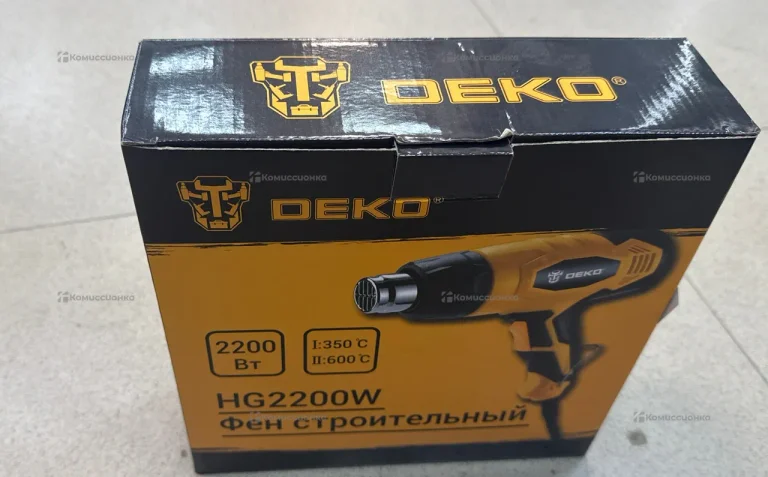 Фен строительный DEKO HG2200W