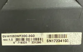 Игровая видеокарта GIGABYTE WINDFORCE GV-N1060WF2