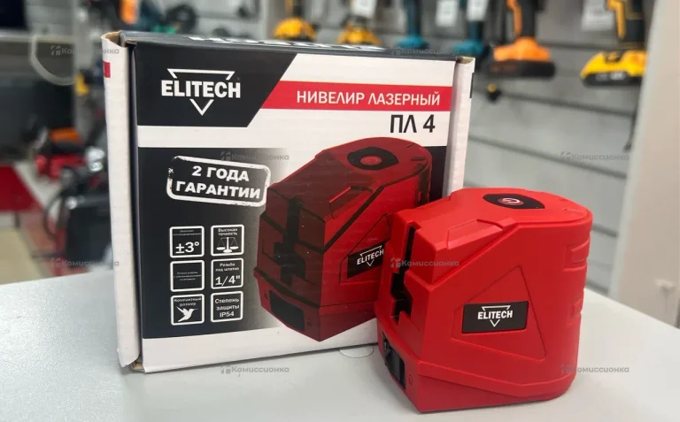 Лазерный уровень Elitech ПЛ4 Зел