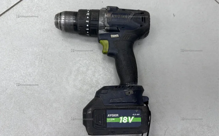 Аккумуляторная дрель-шуруповерт AYGER AP18BL4