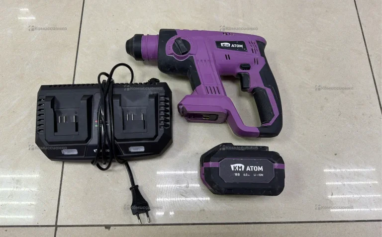 аккумуляторный перфоратор KM ATOM crh-181bl