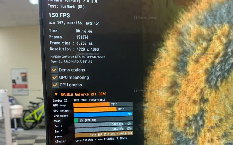 Видеокарта RTX 3070 GIGABYTE EAGLE