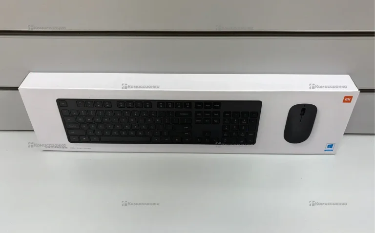 Клавиатура и мышь Xiaomi Mi Wireless Keyboard and Mouse Combo ENG WXJS01YM Русские буквы (черный)