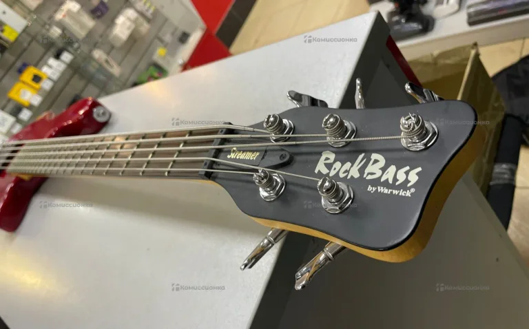Бас-гитара RockBass Std 5 Red Stain Chrom